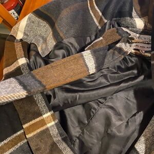 Chic wish xxl wool blend turn down shawl